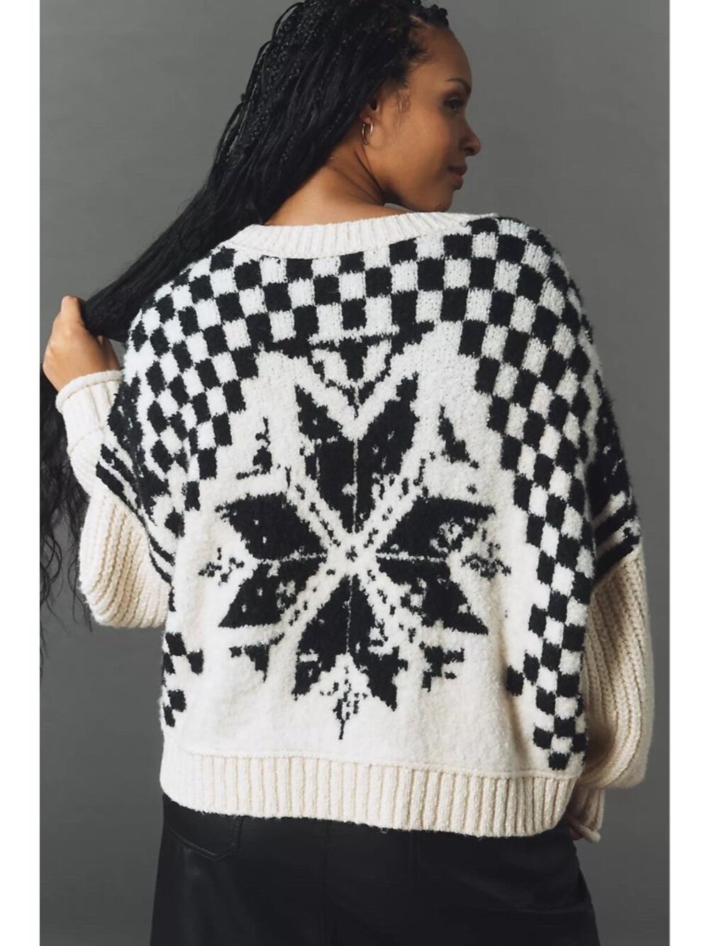 Anthropologie Pilcro Size Large Crew-Neck Nordic Sweater NWT $198